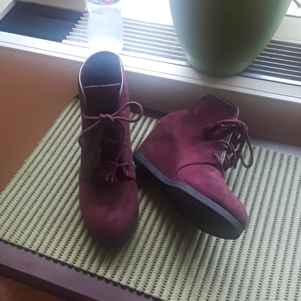 Ultra suede burgundy